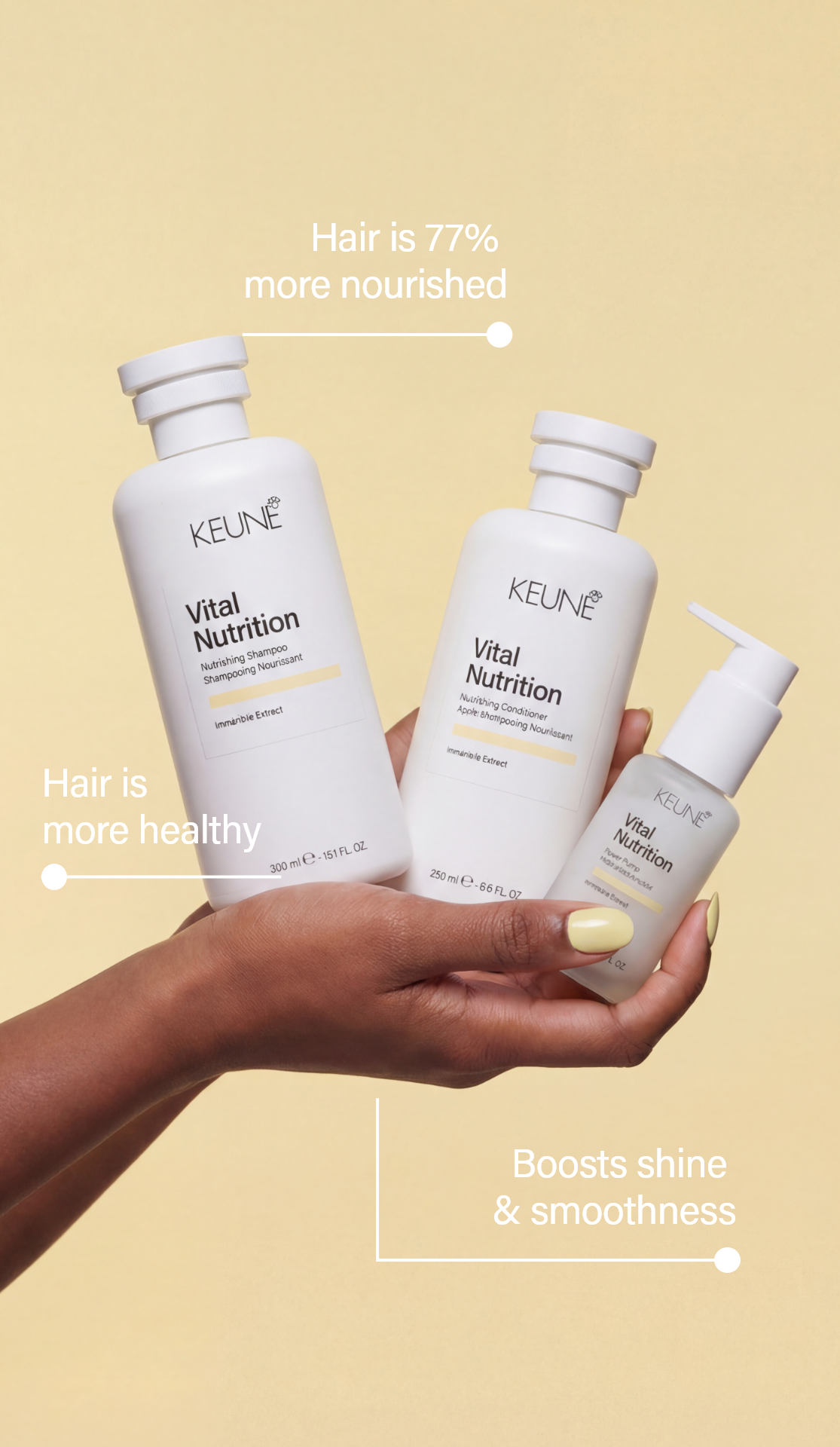 Keune Vital Nutrition Protein Spray: Essential leave-in treatment; boosts strength and hydration, perfect hair car for dry hair.